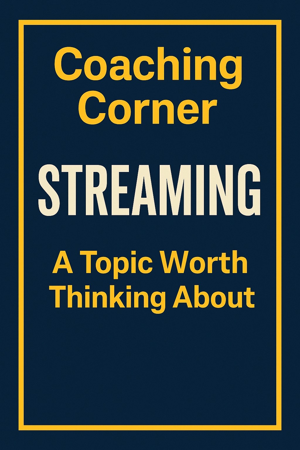 Coaching Corner 